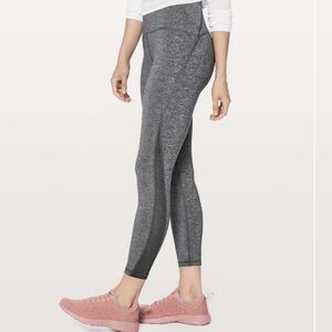 𝅺lululemon train times cropped pants leggings grey 8 small medium